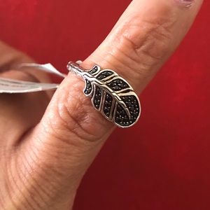 John Hardy Classic Chain Silver Feather Ring